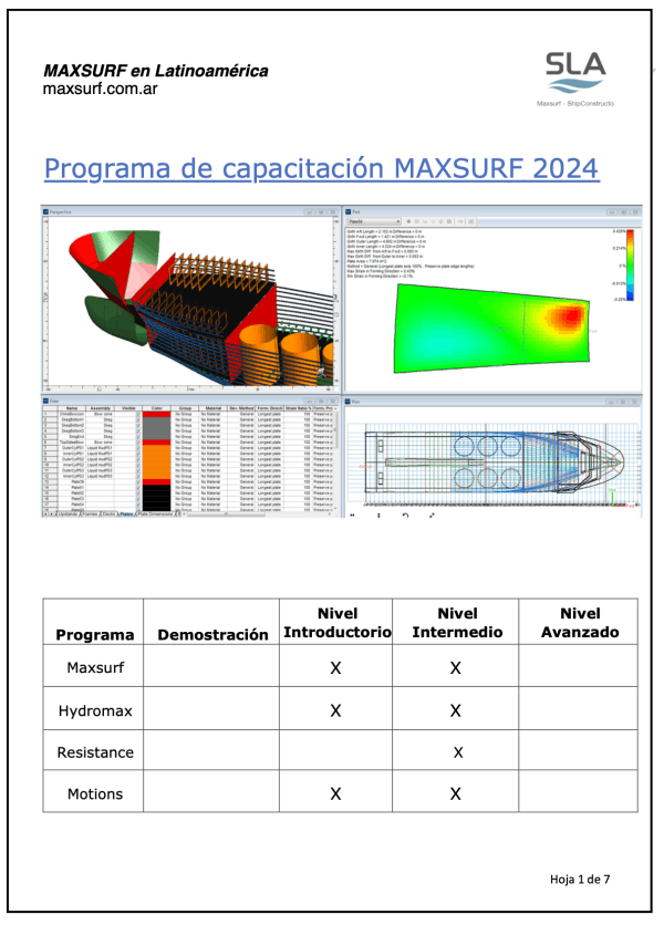 Maxsurf Capacitacion 2024
